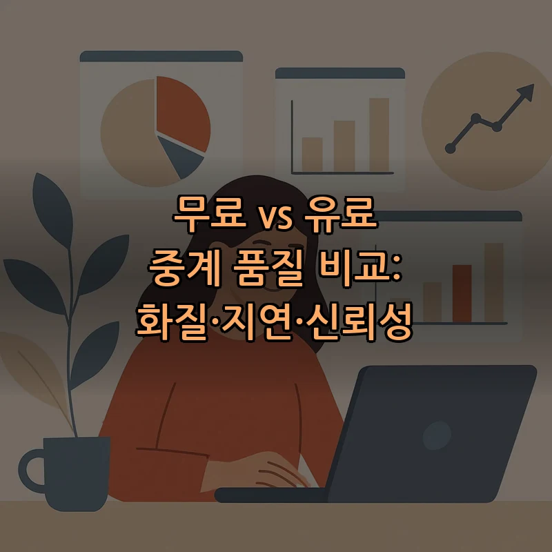 무료 vs 유료 중계 품질 비교: 화질·지연·신뢰성