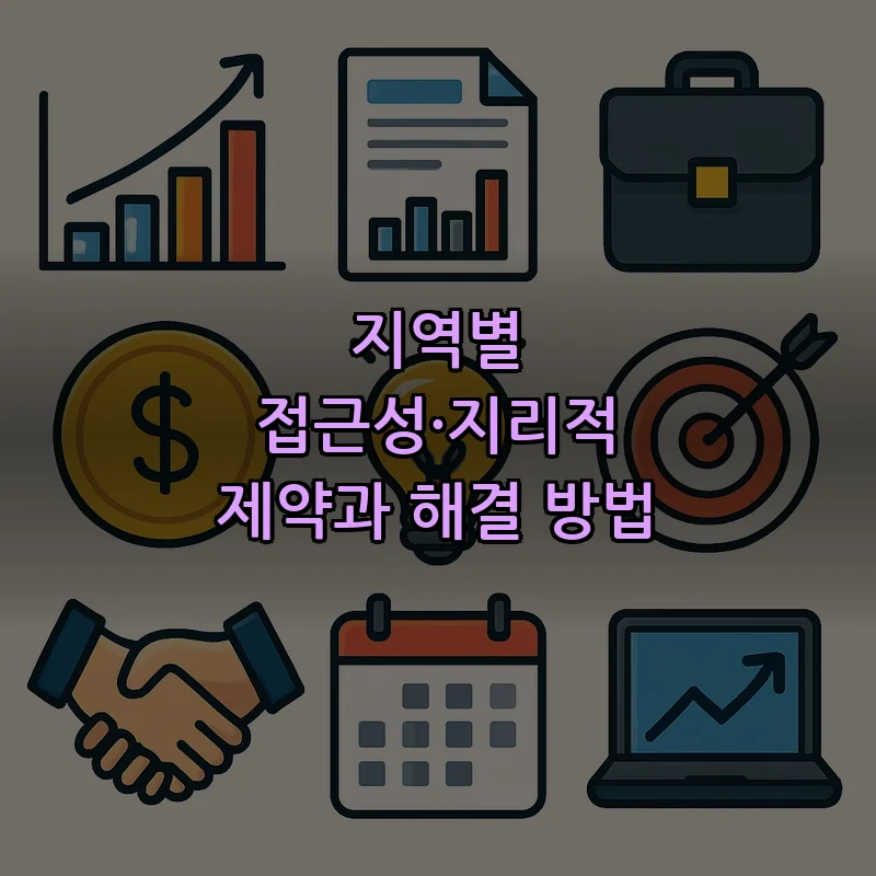 지역별 접근성·지리적 제약과 해결 방법