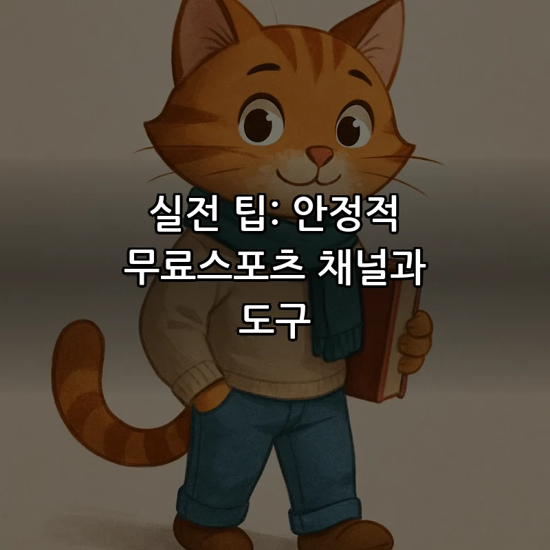실전 팁: 안정적 무료스포츠 채널과 도구