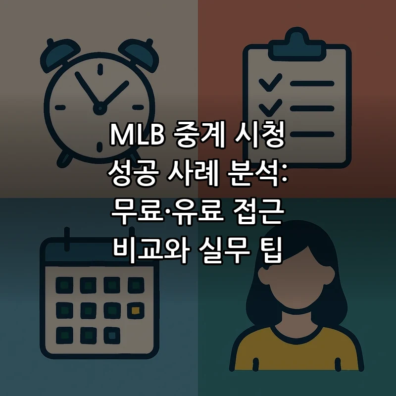 MLB 중계 무료·유료 비교: 모든 시청 옵션
