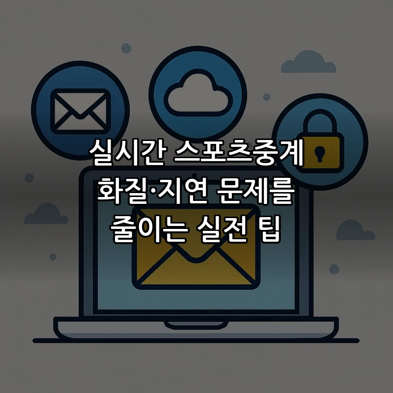 실시간 스포츠중계 화질·지연 문제를 줄이는 실전 팁