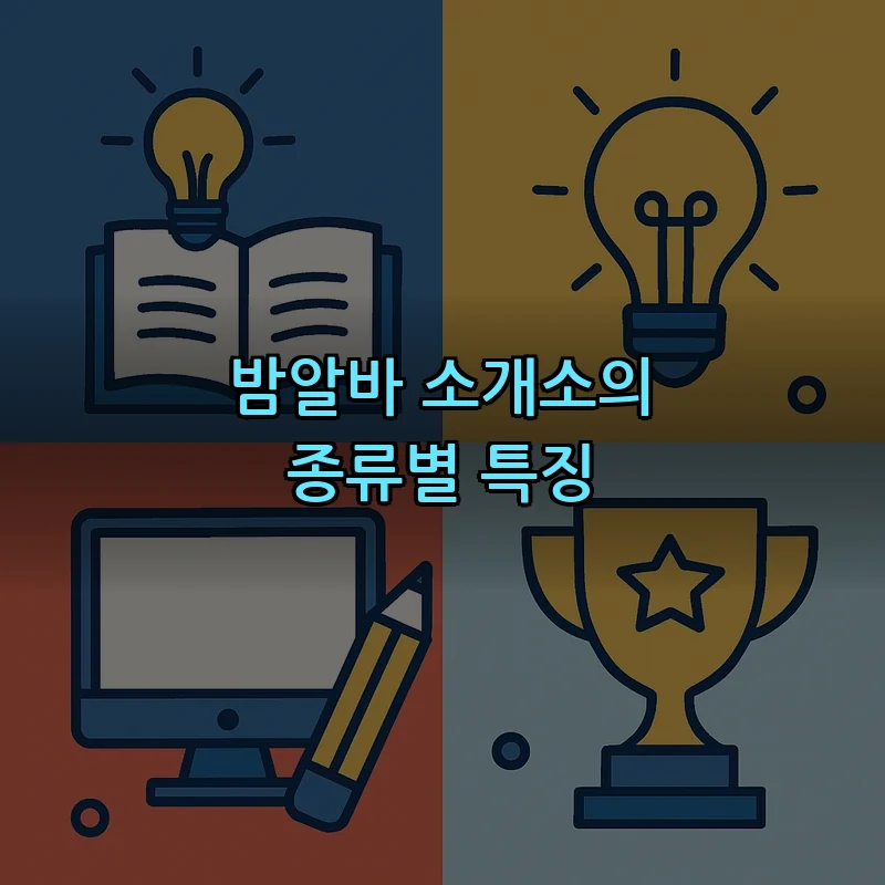 밤알바 소개소의 종류별 특징