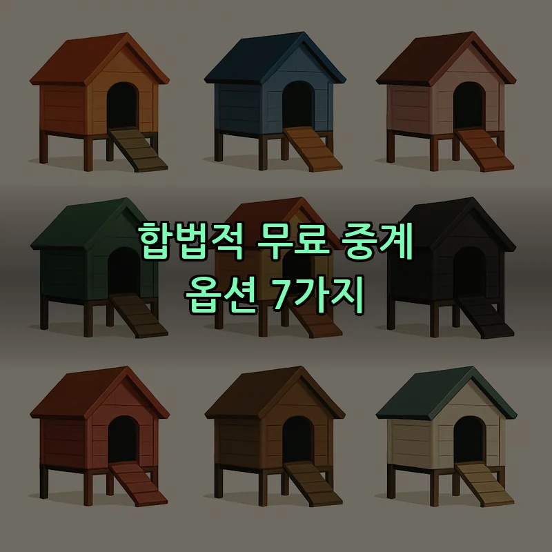 합법적 무료 중계 옵션 7가지