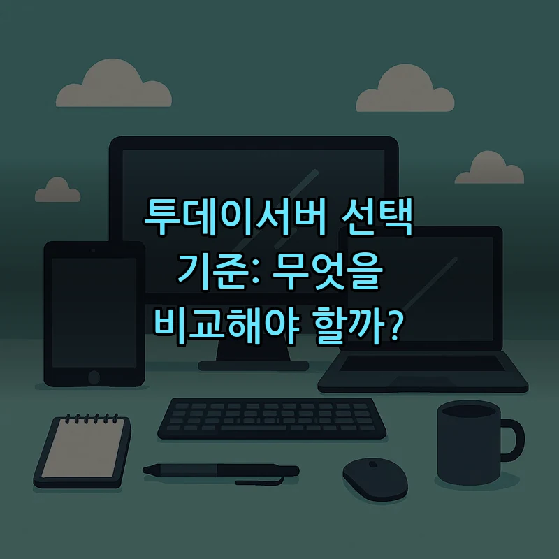 투데이서버 선택 기준: 무엇을 비교해야 할까?