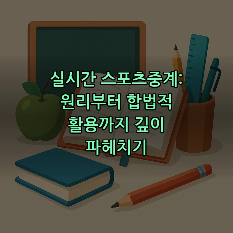 스포츠중계: 실시간 시청법과 플랫폼 비교