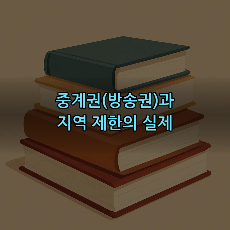 중계권(방송권)과 지역 제한의 실제