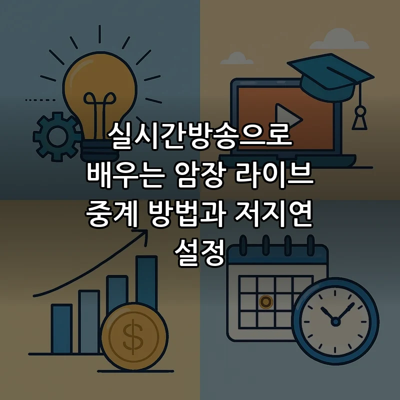 실시간방송으로 배우는 암장 라이브 중계 방법과 저지연 설정 커버 이미지