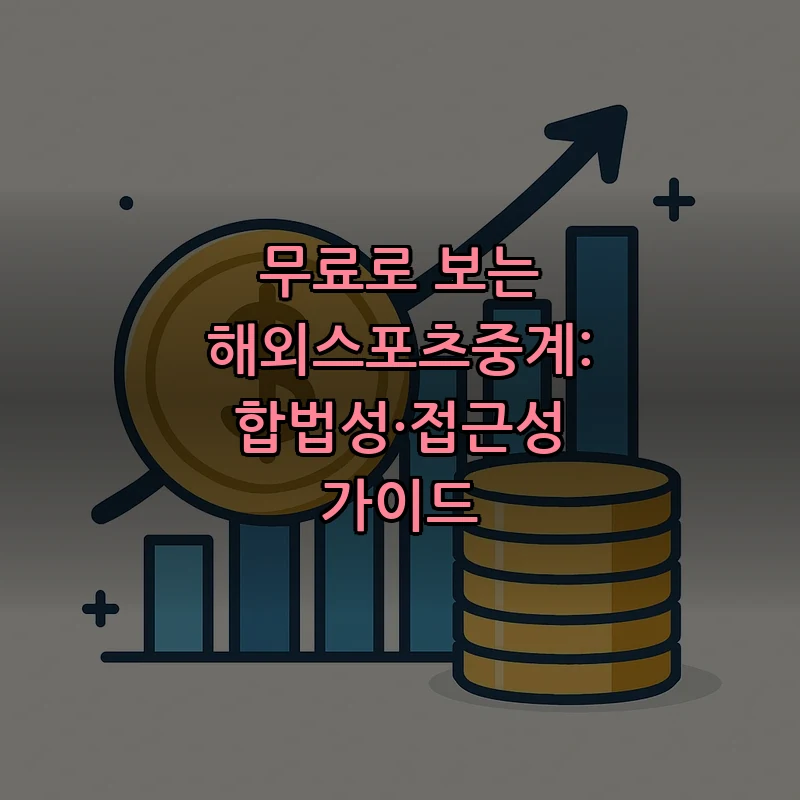 무료로 보는 해외스포츠중계: 합법성·접근성 가이드 커버 이미지