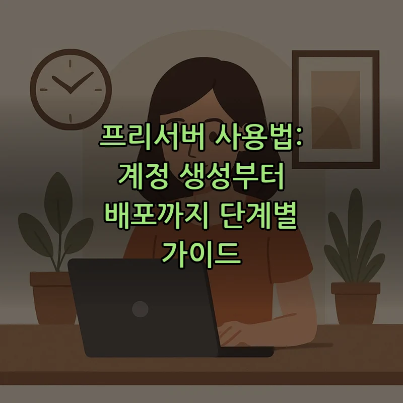 프리서버 사용법: 계정 생성부터 배포까지 단계별 가이드
