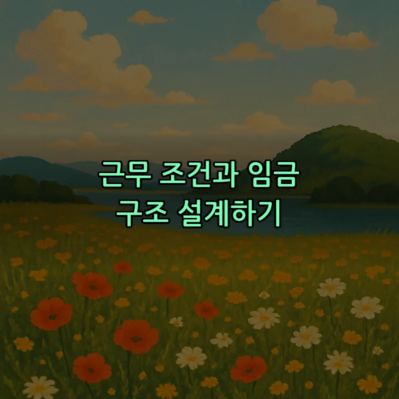 근무 조건과 임금 구조 설계하기