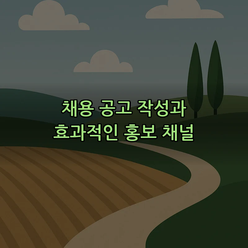 채용 공고 작성과 효과적인 홍보 채널