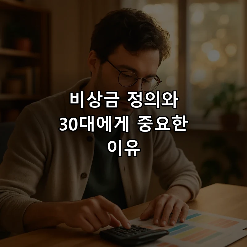 비상금 정의와 30대에게 중요한 이유