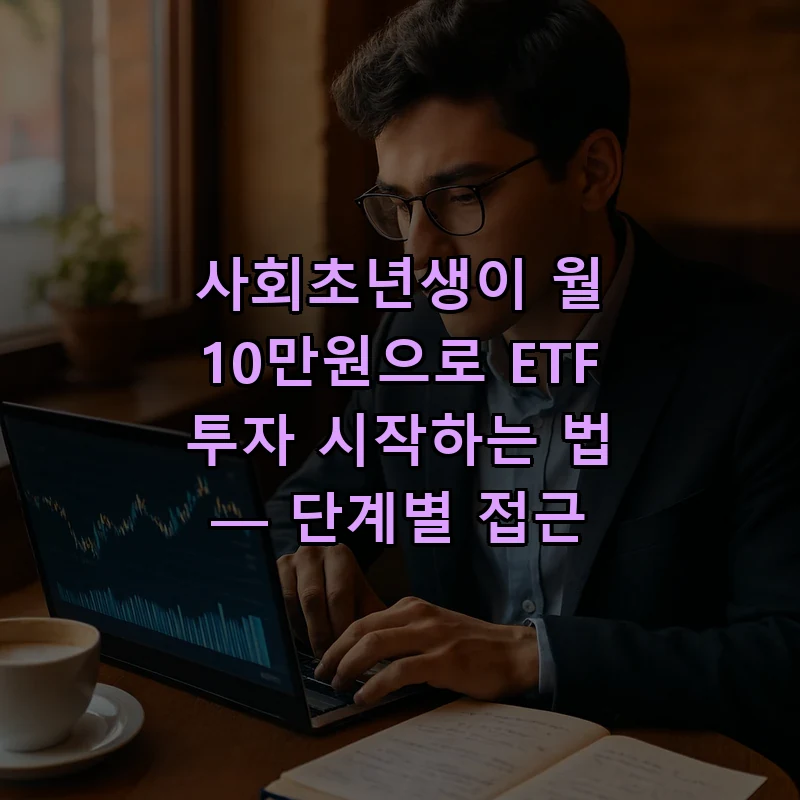 사회초년생이 월 10만원으로 ETF 투자 시작하는 법 — 단계별 접근 커버 이미지