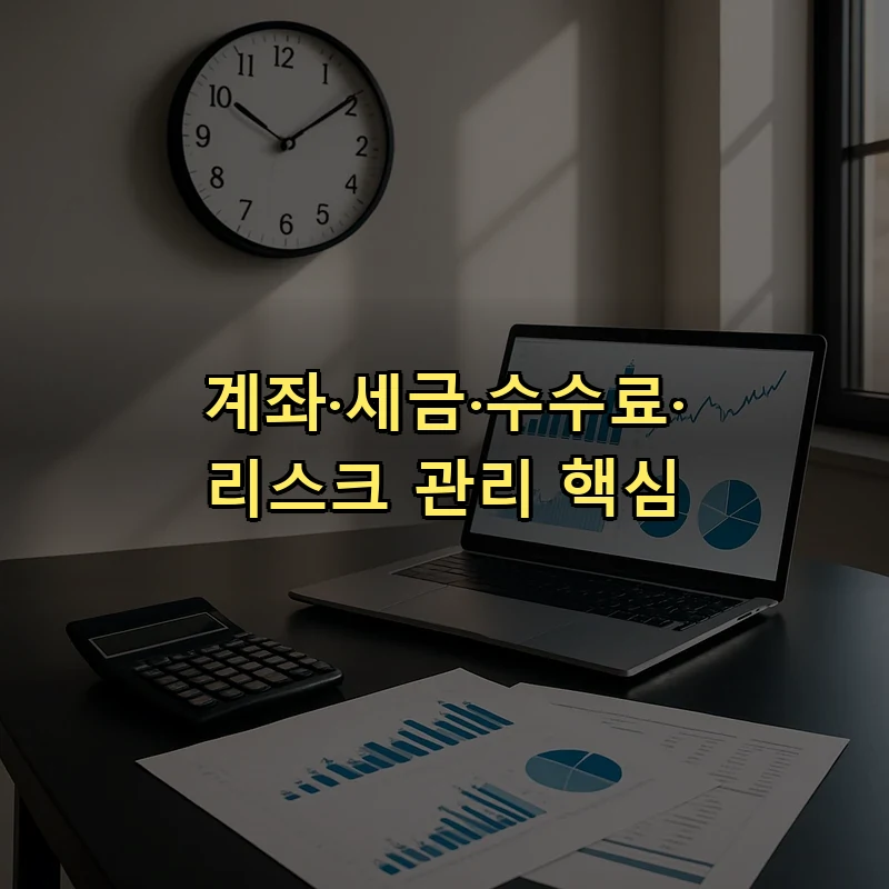 계좌·세금·수수료·리스크 관리 핵심