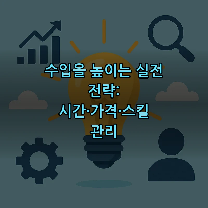 수입을 높이는 실전 전략: 시간·가격·스킬 관리