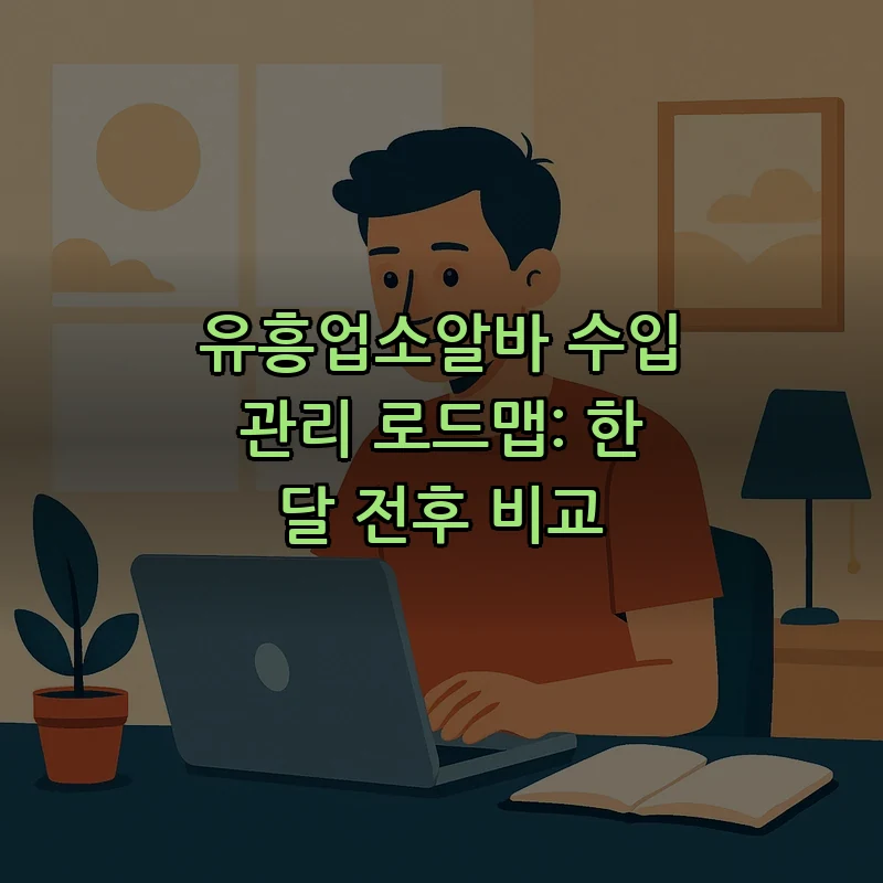 유흥업소알바 수입 관리 로드맵: 한 달 전후 비교 커버 이미지