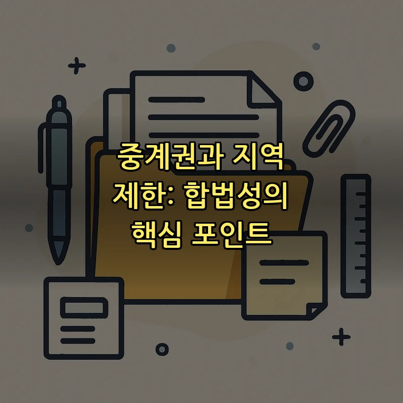 중계권과 지역 제한: 합법성의 핵심 포인트