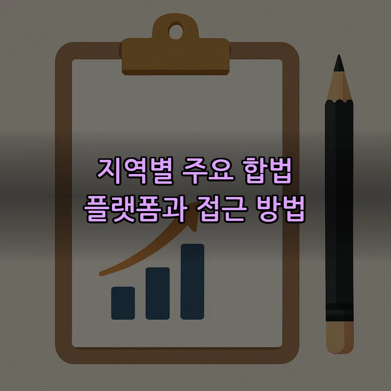 지역별 주요 합법 플랫폼과 접근 방법