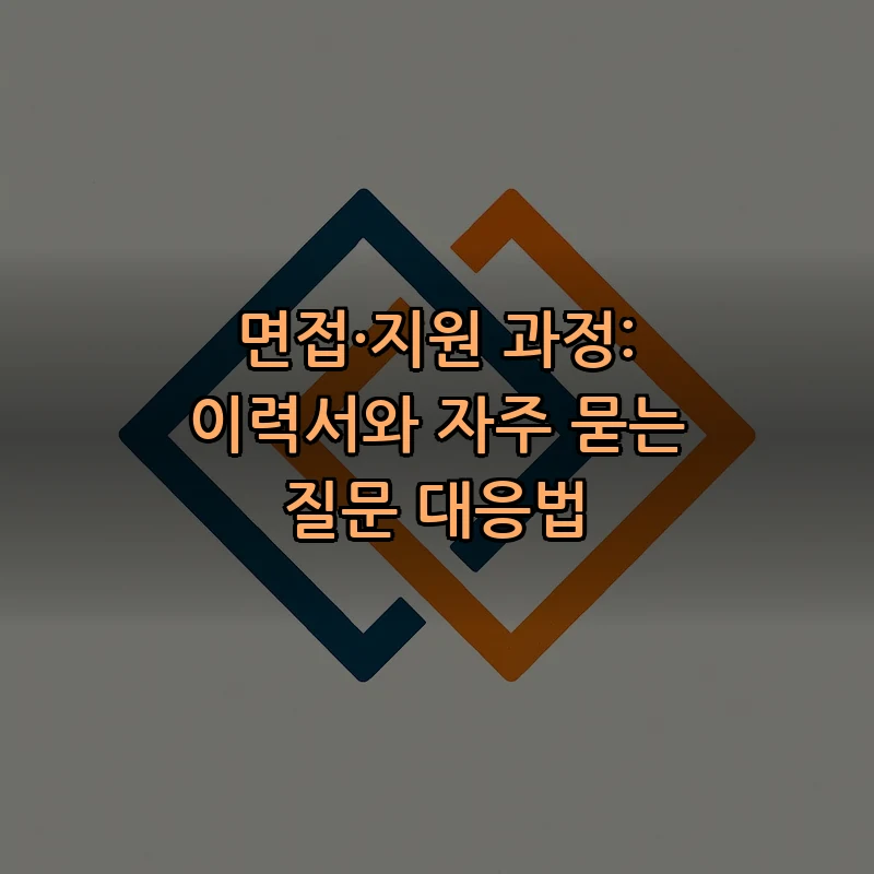 면접·지원 과정: 이력서와 자주 묻는 질문 대응법