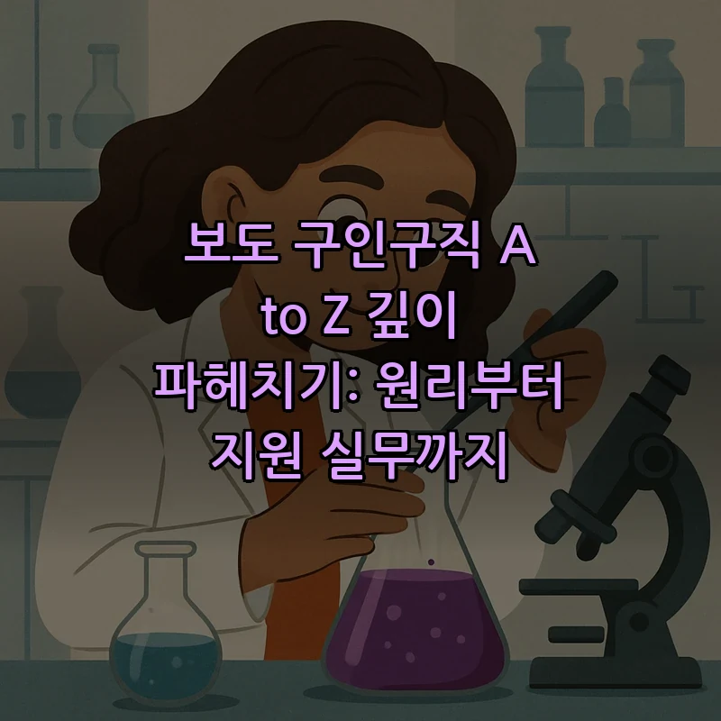 보도 구인구직 A to Z: 원리부터 실무까지
