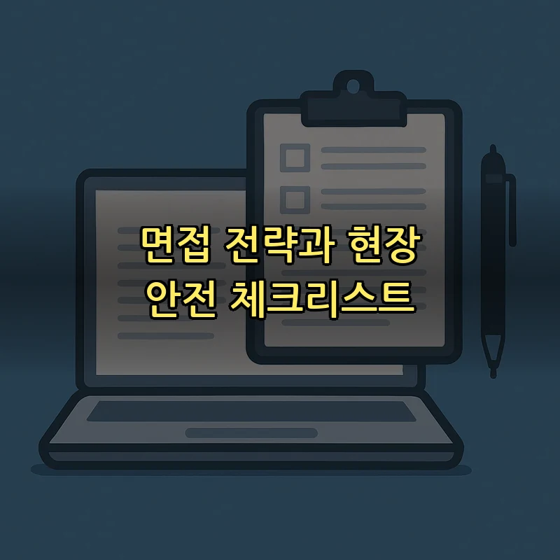 면접 전략과 현장 안전 체크리스트
