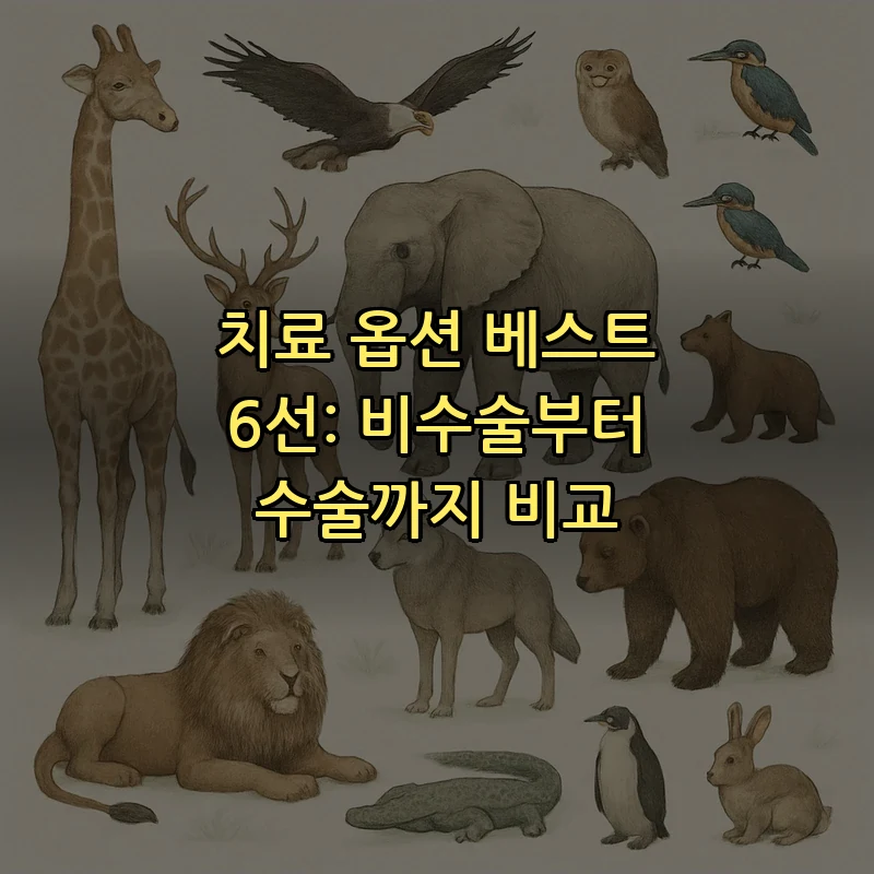 치료 옵션 베스트 6선: 비수술부터 수술까지 비교