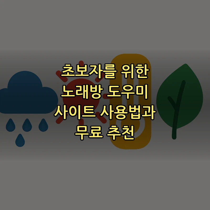 노래방 도우미 사이트의 모든 것: 무료 추천 및 사용법