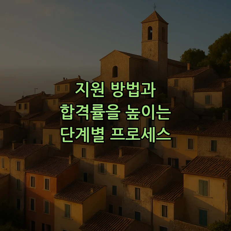 지원 방법과 합격률을 높이는 단계별 프로세스