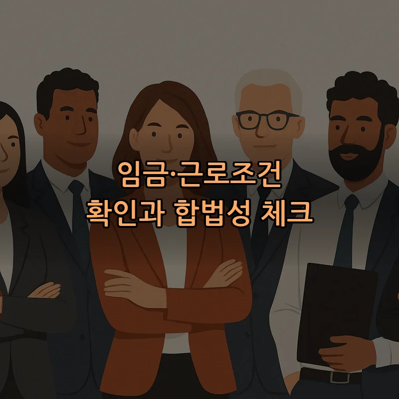 임금·근로조건 확인과 합법성 체크