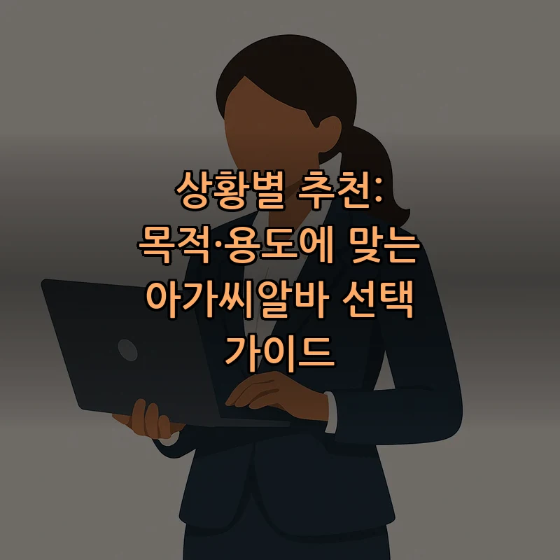 아가씨알바 선택 가이드 — 급여 및 안전 최우선