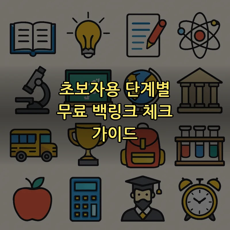 초보자용 단계별 무료 백링크 체크 가이드
