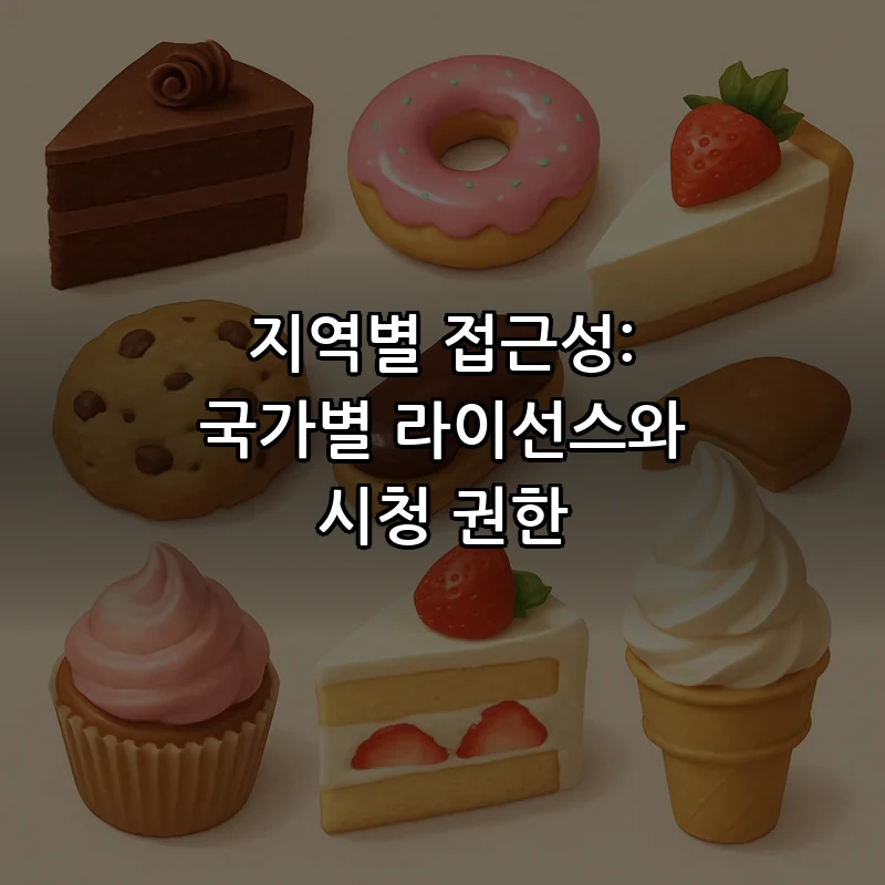 지역별 접근성: 국가별 라이선스와 시청 권한