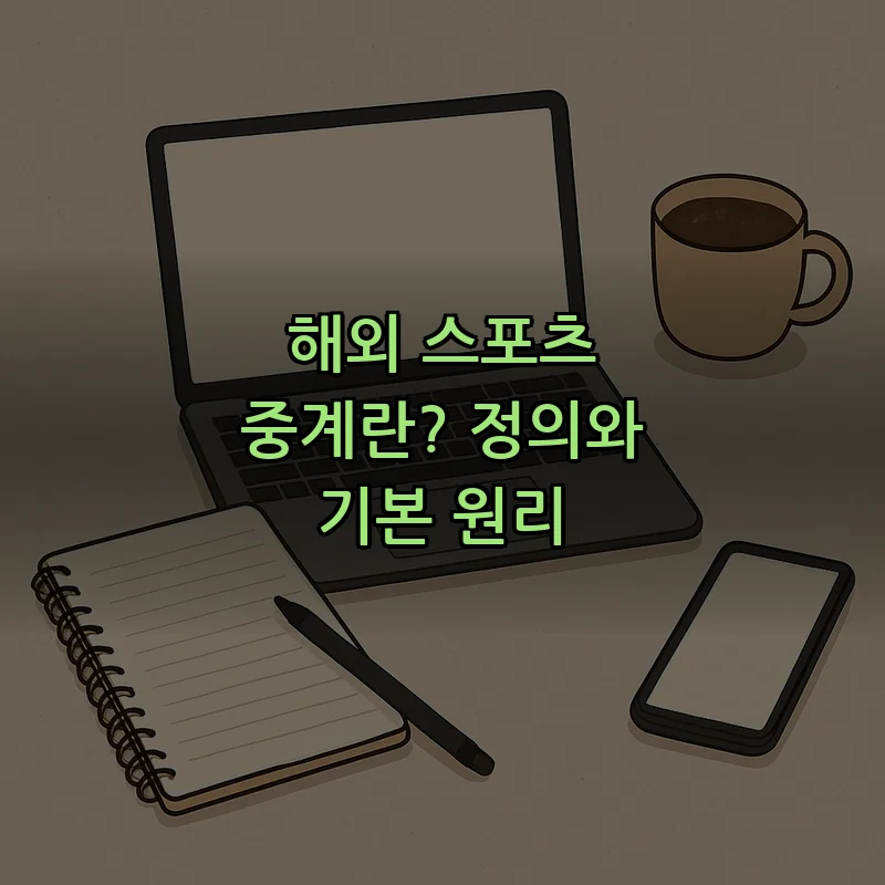 해외 스포츠 중계란? 정의와 기본 원리