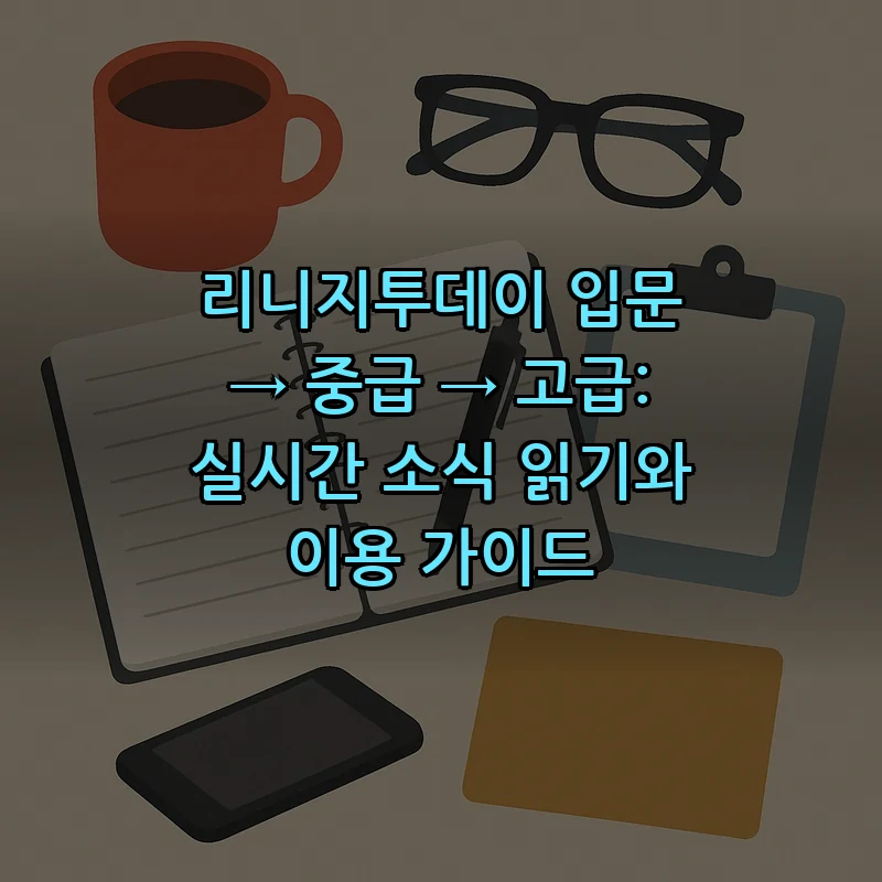 리니지투데이 입문 → 중급 → 고급: 실시간 소식 읽기와 이용 가이드 커버 이미지