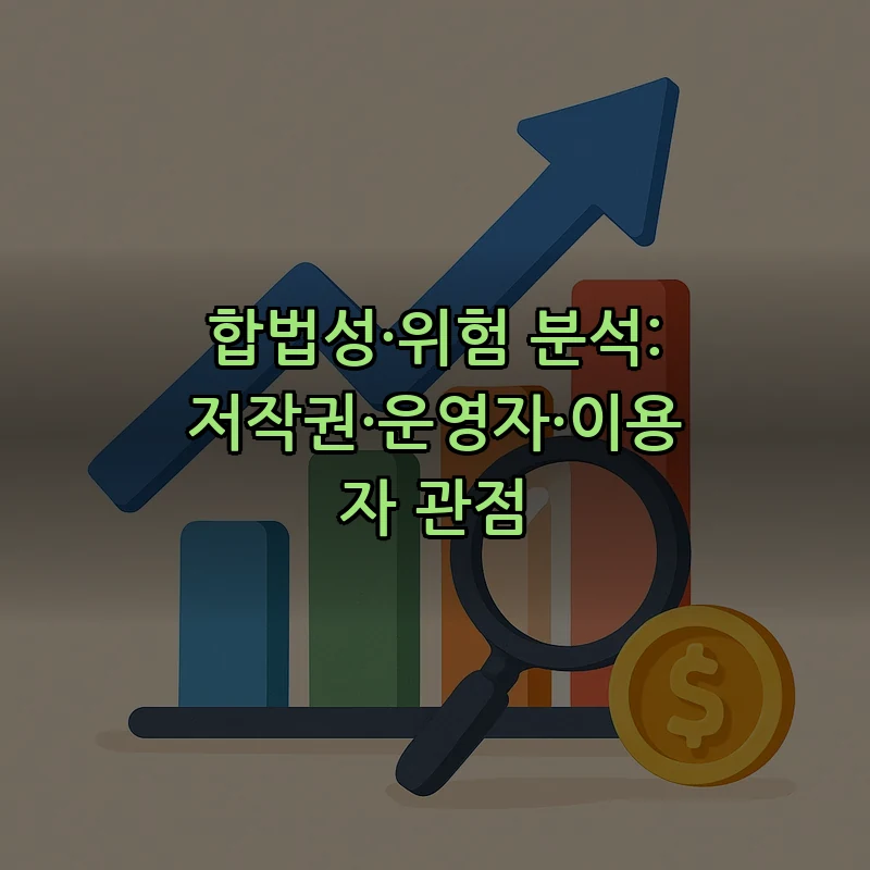합법성·위험 분석: 저작권·운영자·이용자 관점