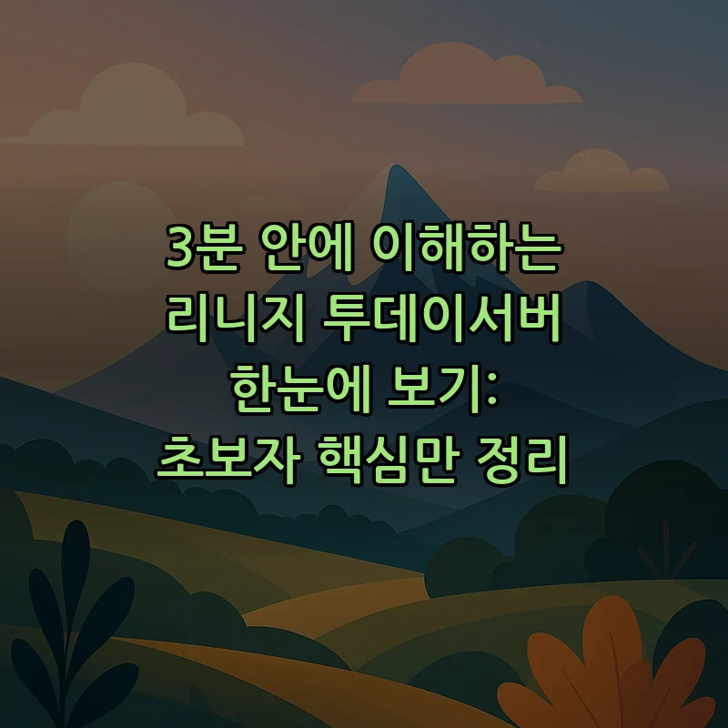 리니지 투데이서버 접속 및 운영 가이드