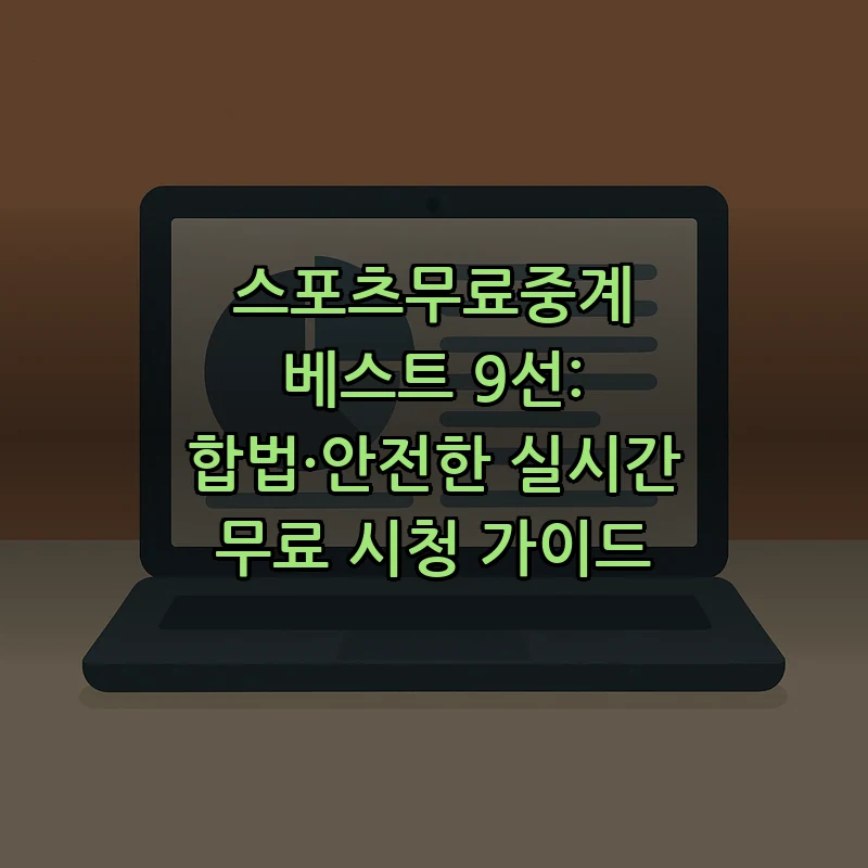 스포츠무료중계: 합법적인 무료 시청 방법 총정리