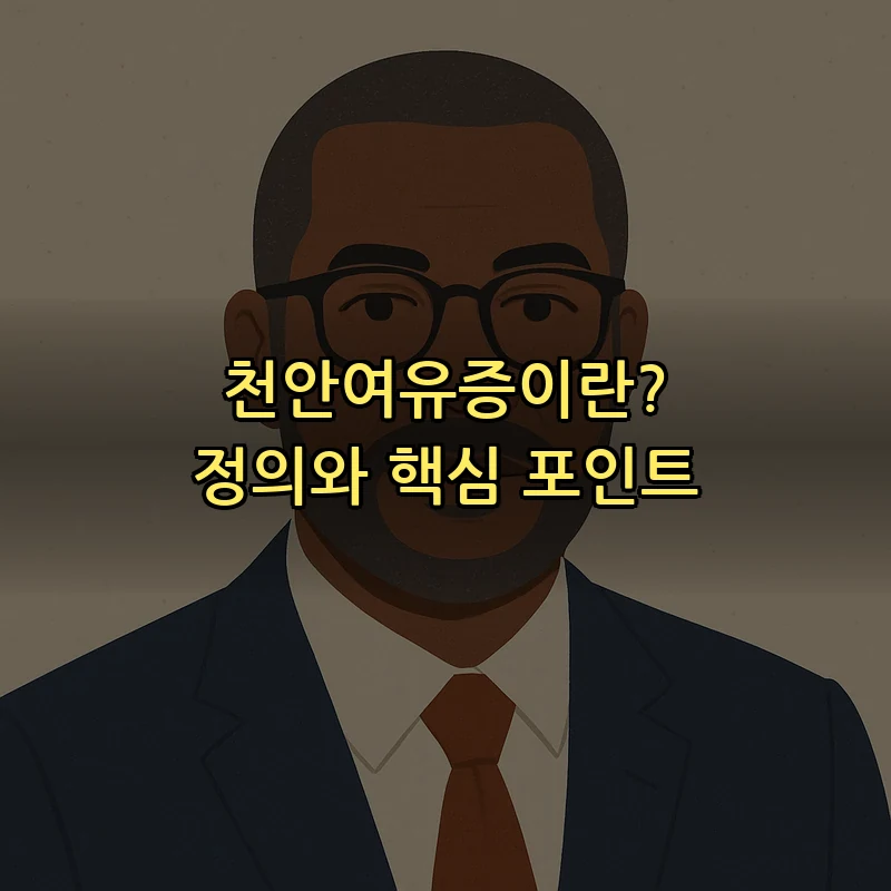 천안여유증이란? 정의와 핵심 포인트