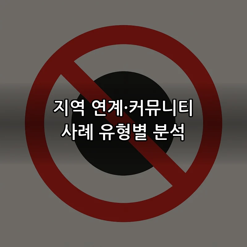 지역 연계·커뮤니티 사례 유형별 분석