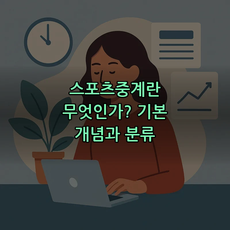 스포츠중계란 무엇인가? 기본 개념과 분류