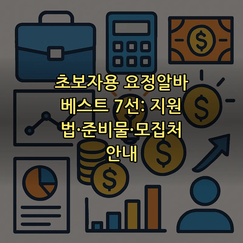 초보자용 요정알바 베스트 7선: 지원법·준비물·모집처 안내 커버 이미지