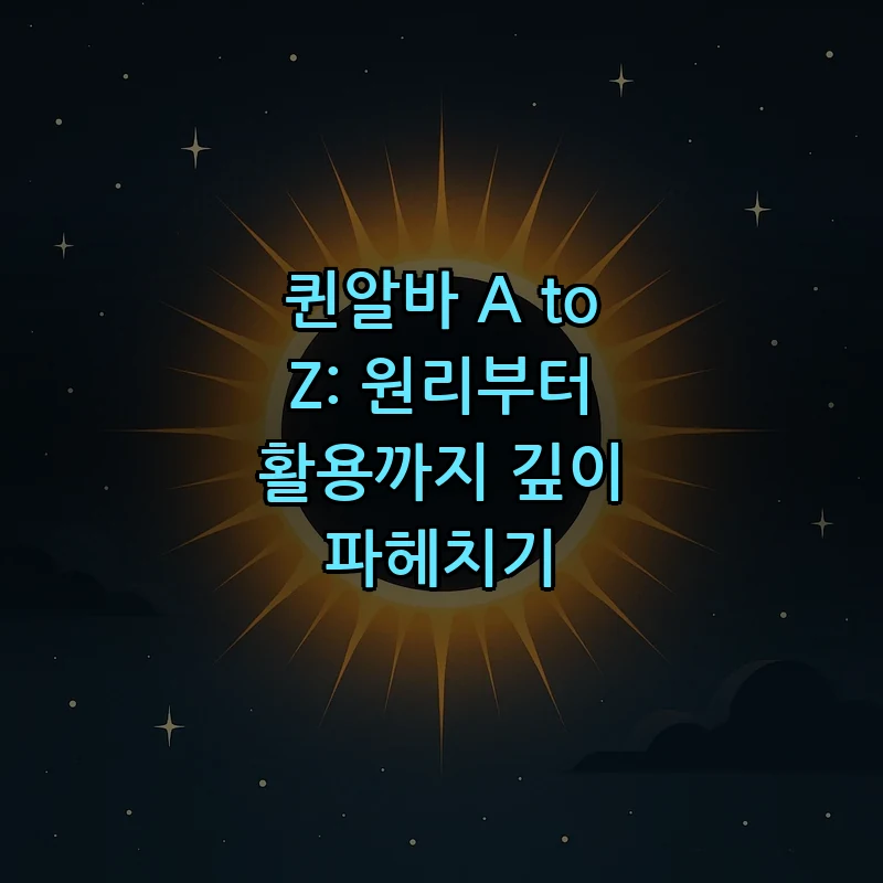 퀸알바 A to Z: 정의부터 활용까지 총정리