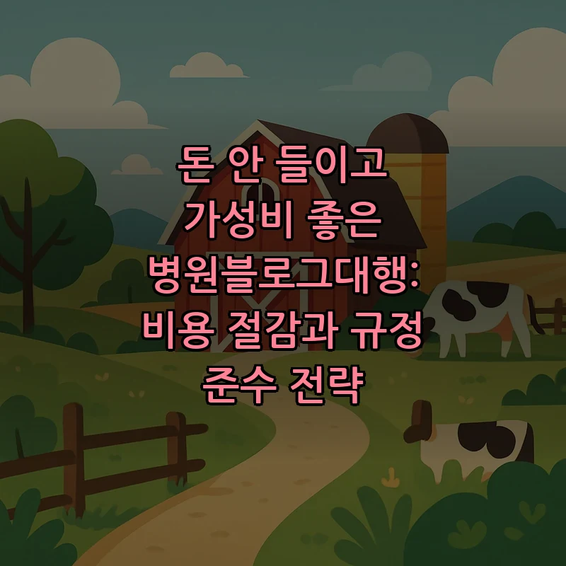 병원블로그대행: 비용 절감과 전략적 운영 기법