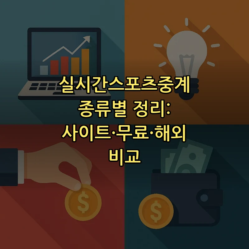 실시간스포츠중계: 무료와 유료 사이트 비교
