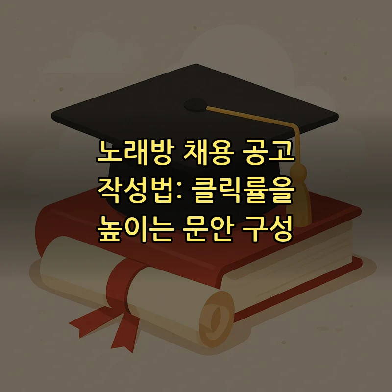 노래방 채용 공고 작성법: 클릭률을 높이는 문안 구성