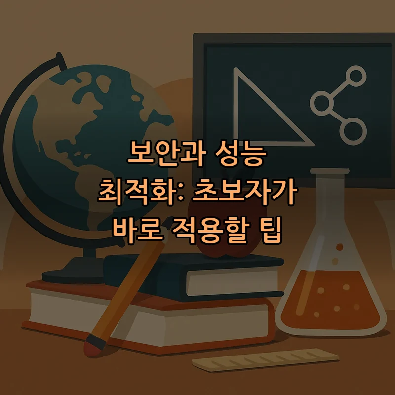 보안과 성능 최적화: 초보자가 바로 적용할 팁