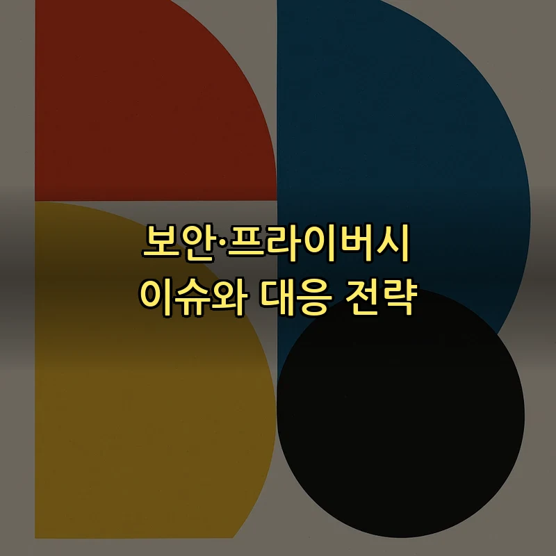 보안·프라이버시 이슈와 대응 전략