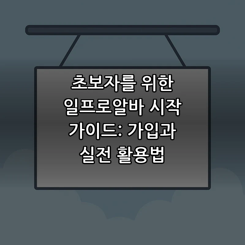 일프로알바 시작 가이드: 초보자를 위한 모든 정보