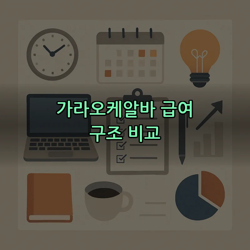 가라오케알바 급여 구조 비교