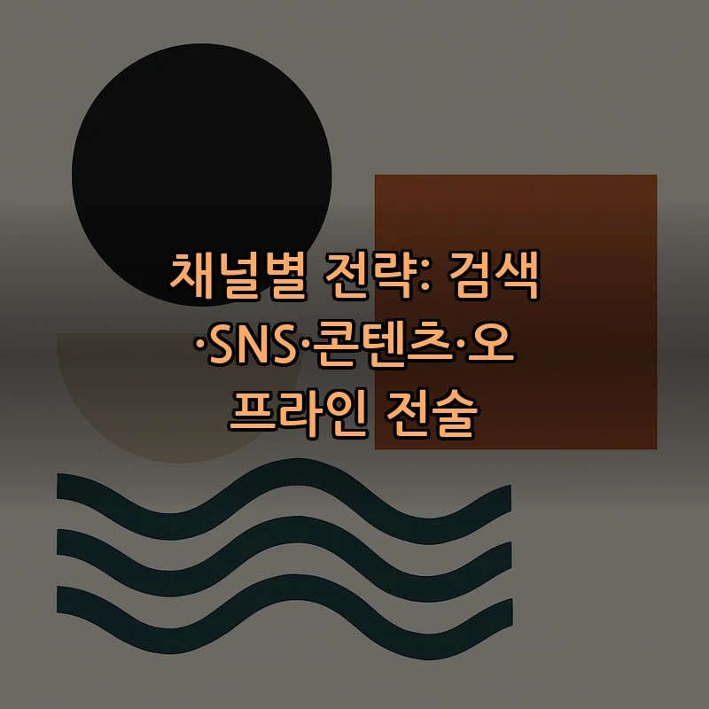 채널별 전략: 검색·SNS·콘텐츠·오프라인 전술
